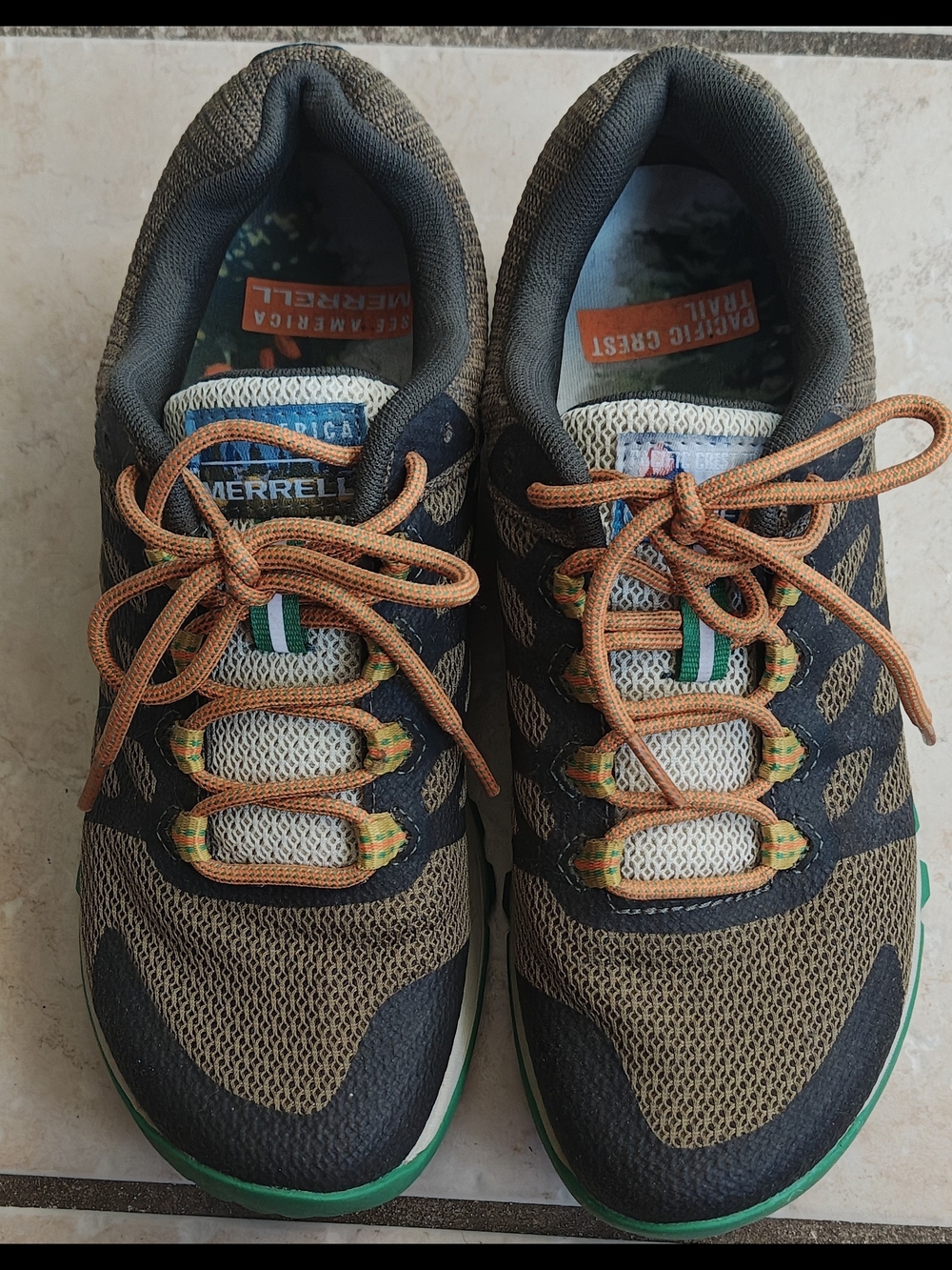 Merrell Women's Olive Green Trail Sneaker Size 6.5